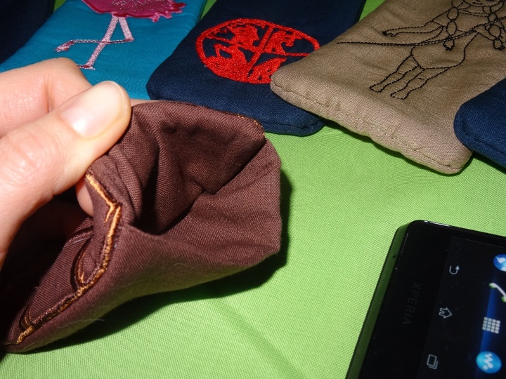 Stickdatei Handytasche ITH Tasche Boot Flamingo Angel Feuerwehr Indianergirl Schokolade