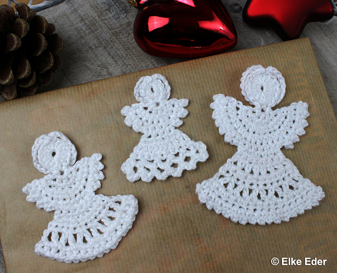 Angel in 3 Sizes - Guardian Angel, Pendant, Christmas Decoration