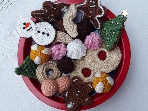 Weihnachtsteller Häkelanleitung