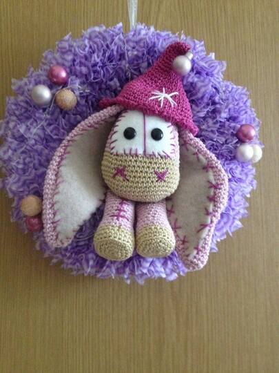 Fiona ein Esel als Türkranz