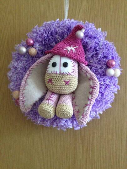 Fiona ein Esel als Türkranz