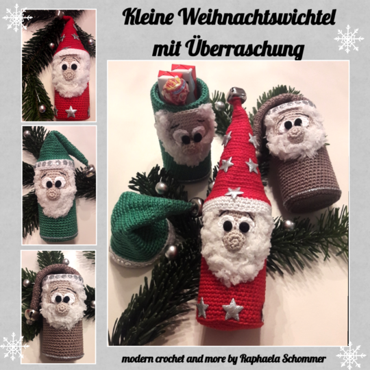 Kleine Weihnachtswichtel mit Überraschung