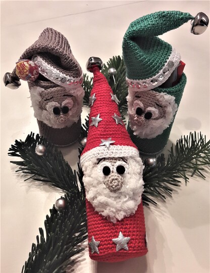 Kleine Weihnachtswichtel mit Überraschung