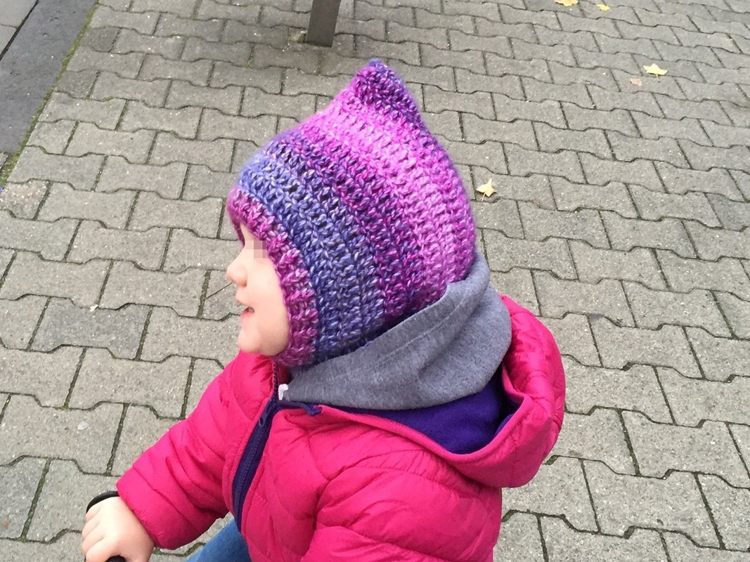 Häkelanleitung Schalmütze mit oder ohne Bommel - jede Größe, alle Garne