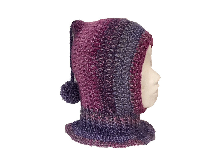 Häkelanleitung Schalmütze mit oder ohne Bommel - jede Größe, alle Garne