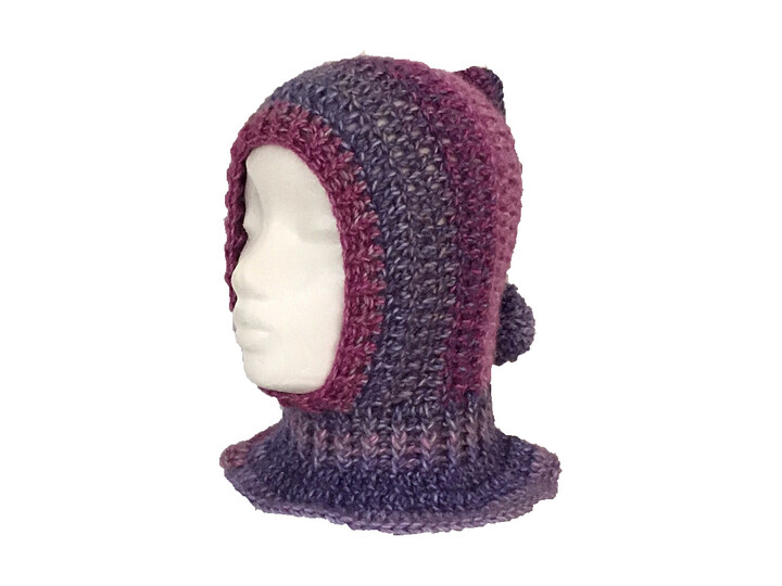 Häkelanleitung Schalmütze mit oder ohne Bommel - jede Größe, alle Garne