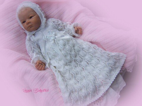 Strickanleitung Modell Taufkleid Sissi Gr. 50-58