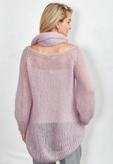 Strickanleitung Mohair-Pulli Suanna