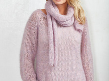 Strickanleitung Mohair-Pulli Suanna