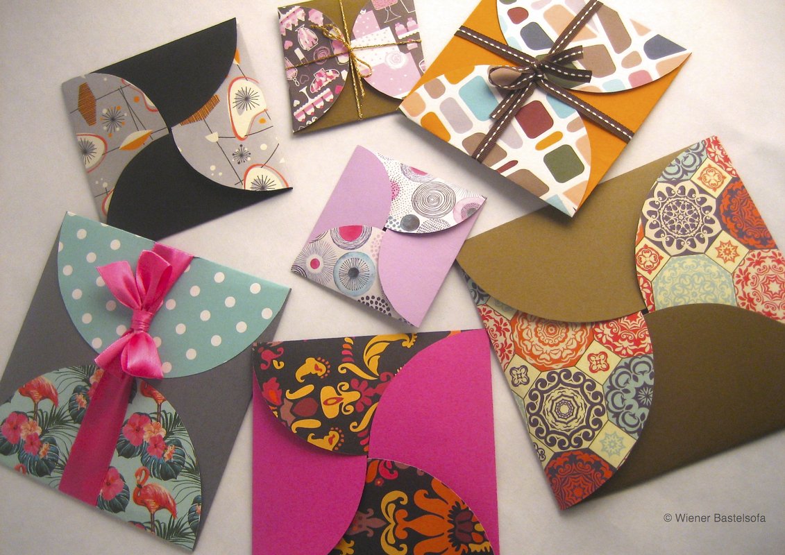 Geschenkkuvert „Quadrat“, schnell und einfach