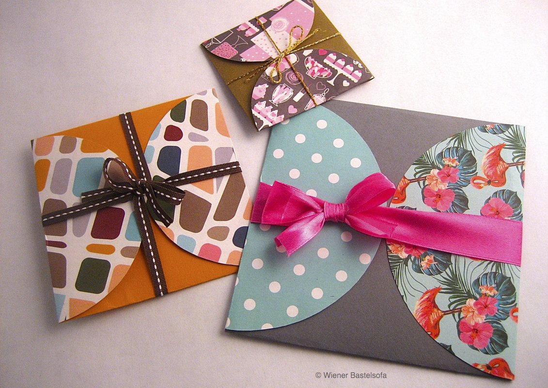 Geschenkkuvert „Quadrat“, schnell und einfach - Bild 4