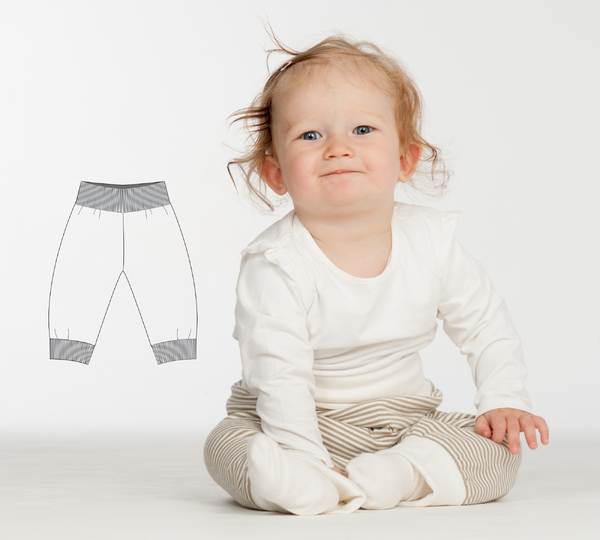 Baby Reversible Pants LUCCA – Sewing Pattern PDF 1m/3m-2y/3y