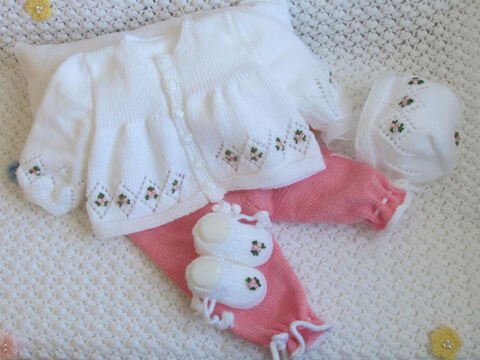 Strickanleitung Modell Alina Gr. 50/54 für Baby und Reborn