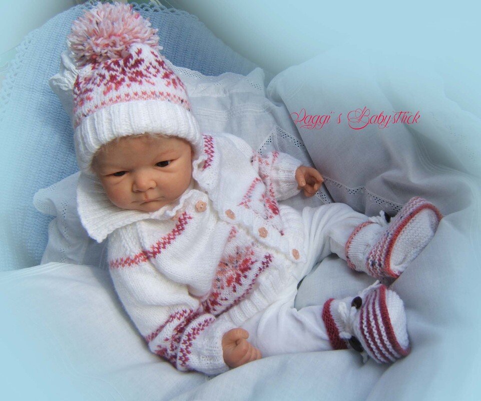 Strickanleitung f&uuml;r Baby's u. Reborns Modell Ole Gr. 50-56 - Bild 5