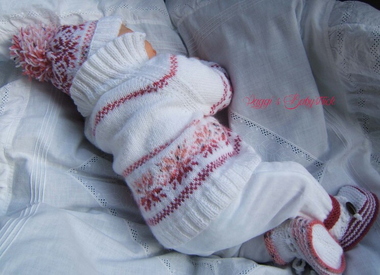 Strickanleitung f&uuml;r Baby's u. Reborns Modell Ole Gr. 50-56