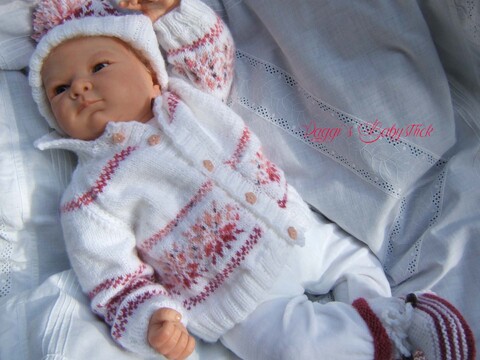 Strickanleitung für Baby's u. Reborns Modell Ole Gr. 50-56