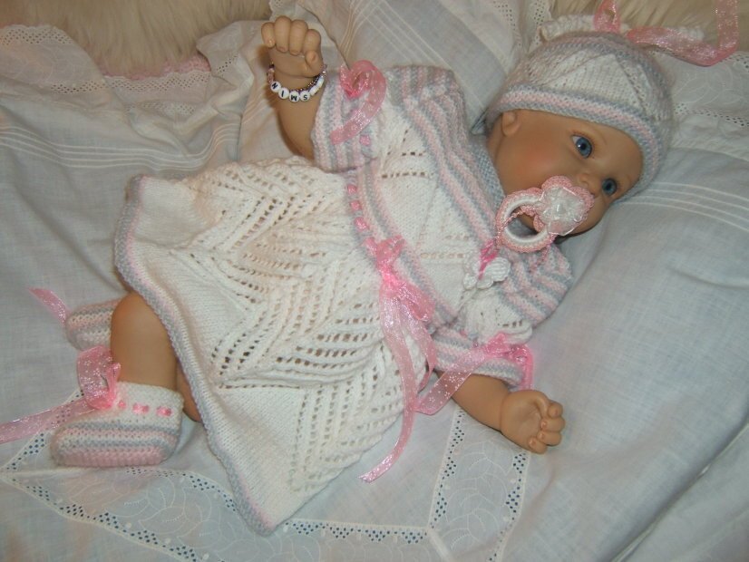 Strickanleitung f&uuml;r Baby's u. Reborns Modell Grace Gr. 50-56