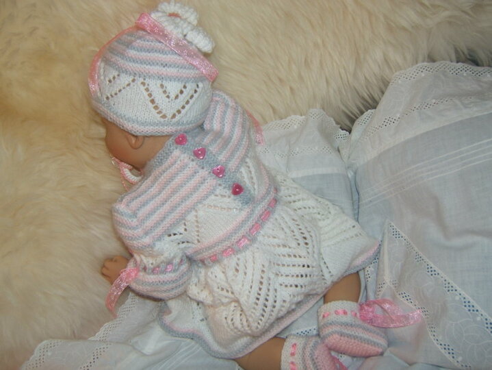 Strickanleitung f&uuml;r Baby's u. Reborns Modell Grace Gr. 50-56