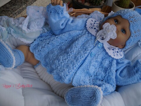 Strickanleitung für Baby's u. Reborns Modell Bärbel Gr. 50-56