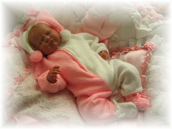 Strickanleitung Babyset Gr. 56 Modell Duo 3-teilig