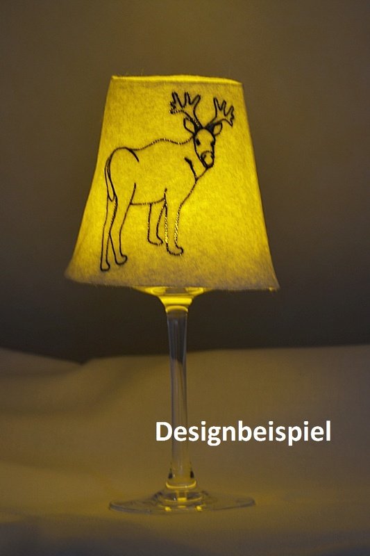 Stickdateien ITH-Weinglas-SchirmeWeihnacht für den 13x18 Rahmen - Bild 2