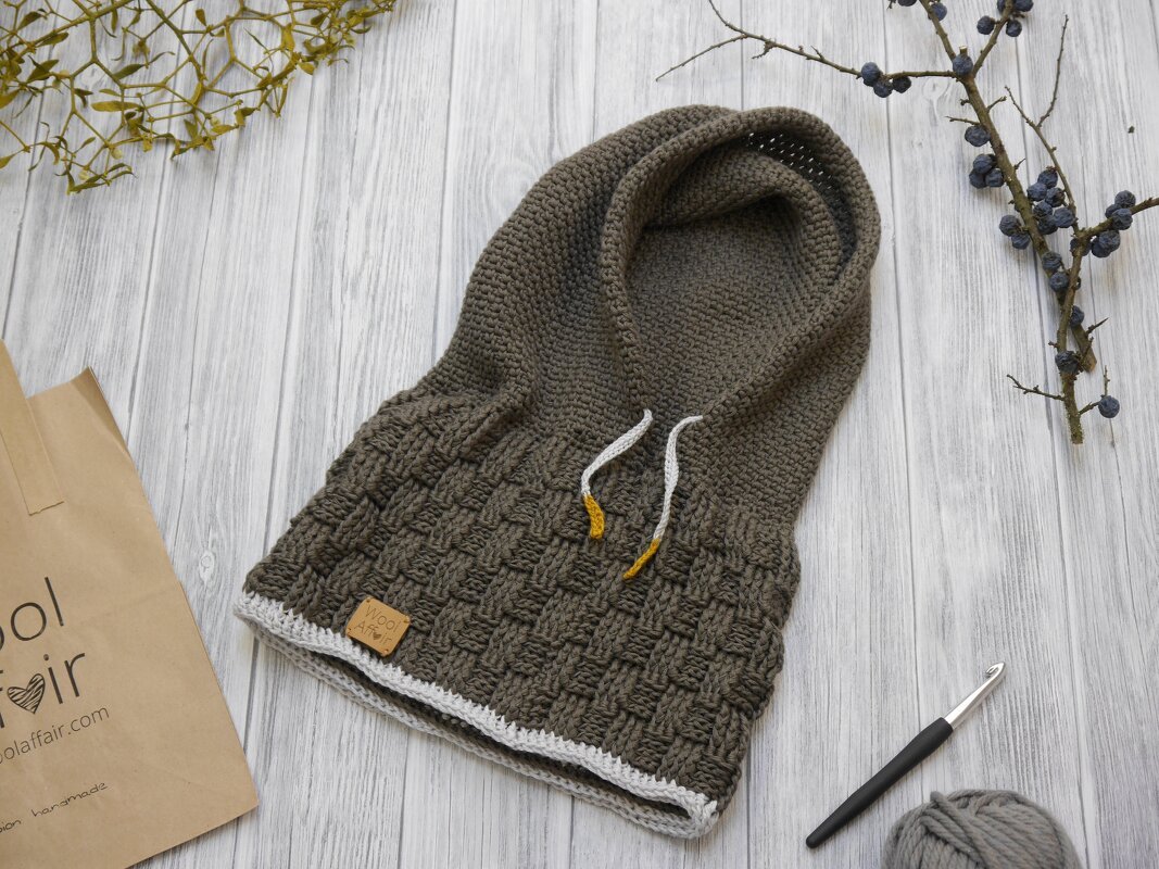 Crochet Pattern - Hooded Scarf SCOODY - No.184E - Image 4