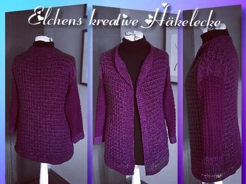 Häkeln Jacke/Weste "PRIMADONNA" alle Größen
