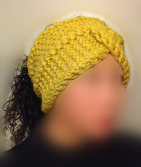 Stirnband in multi-Looking Strickanleitung