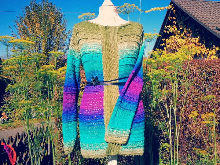 Damenjacke "FEJA" mit Verlaufsgarn alle Größen