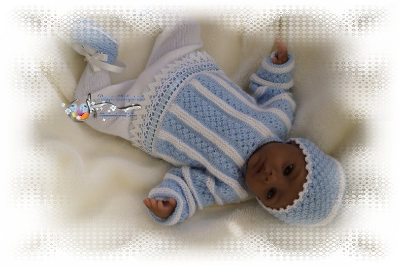 Strickanleitung f&uuml;r Baby's u. Reborns Modell Cid Gr. 48 - 52