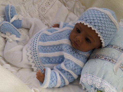 Strickanleitung für Baby's u. Reborns Modell Cid Gr. 48 - 52