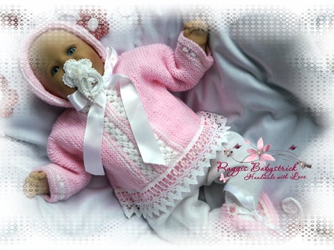 Strickanleitung für Baby's u. Reborns Modell Henny Gr. 50-56