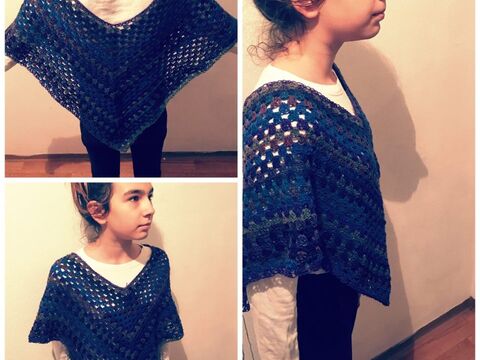 Häkelanleitung Poncho "Lady"