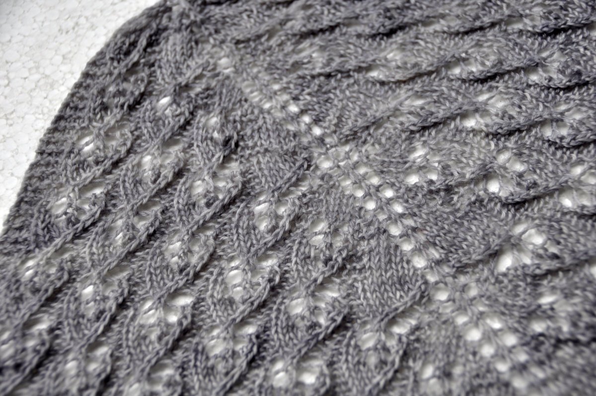 Strickanleitung * Dreieckstuch "Rauschen im Blätterwald"