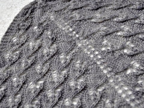 Strickanleitung * Dreieckstuch "Rauschen im Blätterwald"