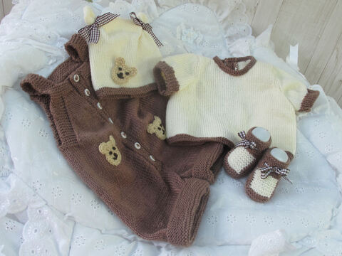 Strickanleitung wunderschönes Set für Baby und Reborn Gr. 50/54