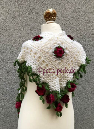 Perles Tuch “Rosenregen“