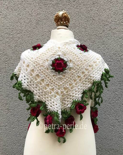 Perles Tuch “Rosenregen“