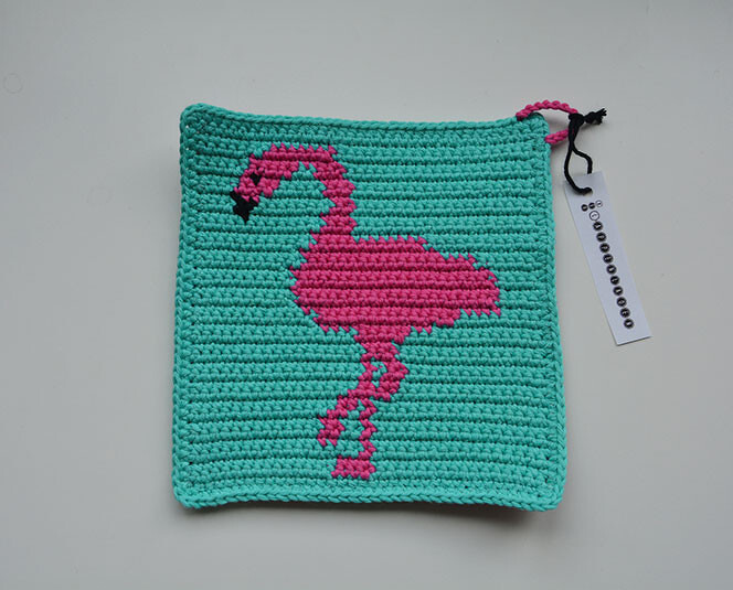 Flamingo Potholder Crochet Pattern - for beginners - Image 4