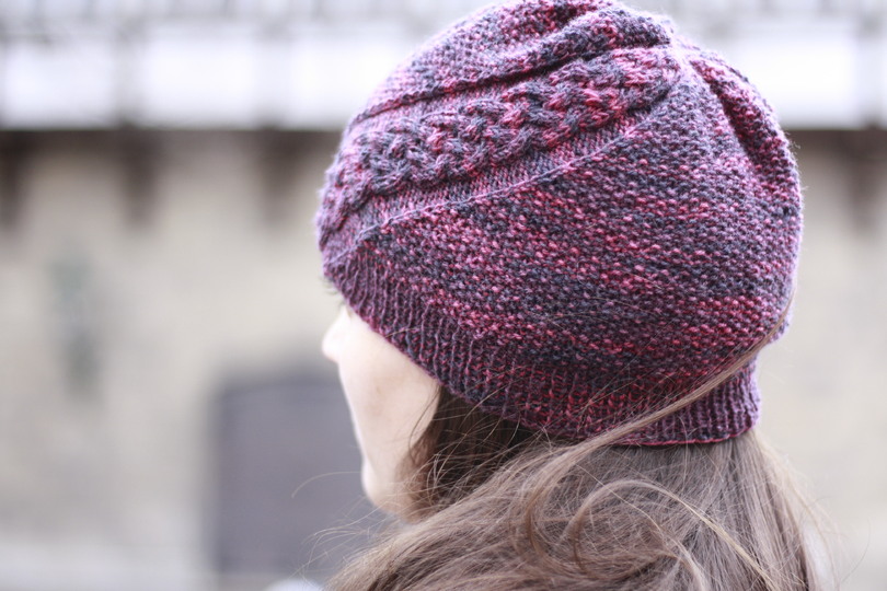 "Trena" Hat - knitting pattern for fingering weight yarn