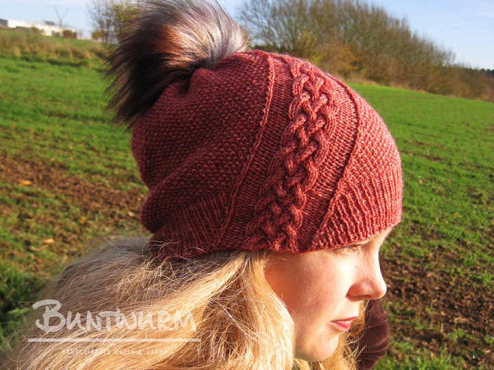 "Trena" Hat - knitting pattern for fingering weight yarn