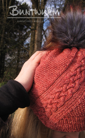 "Trena" Hat - knitting pattern for fingering weight yarn