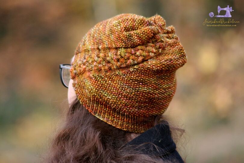 "Trena" Hat - knitting pattern for fingering weight yarn