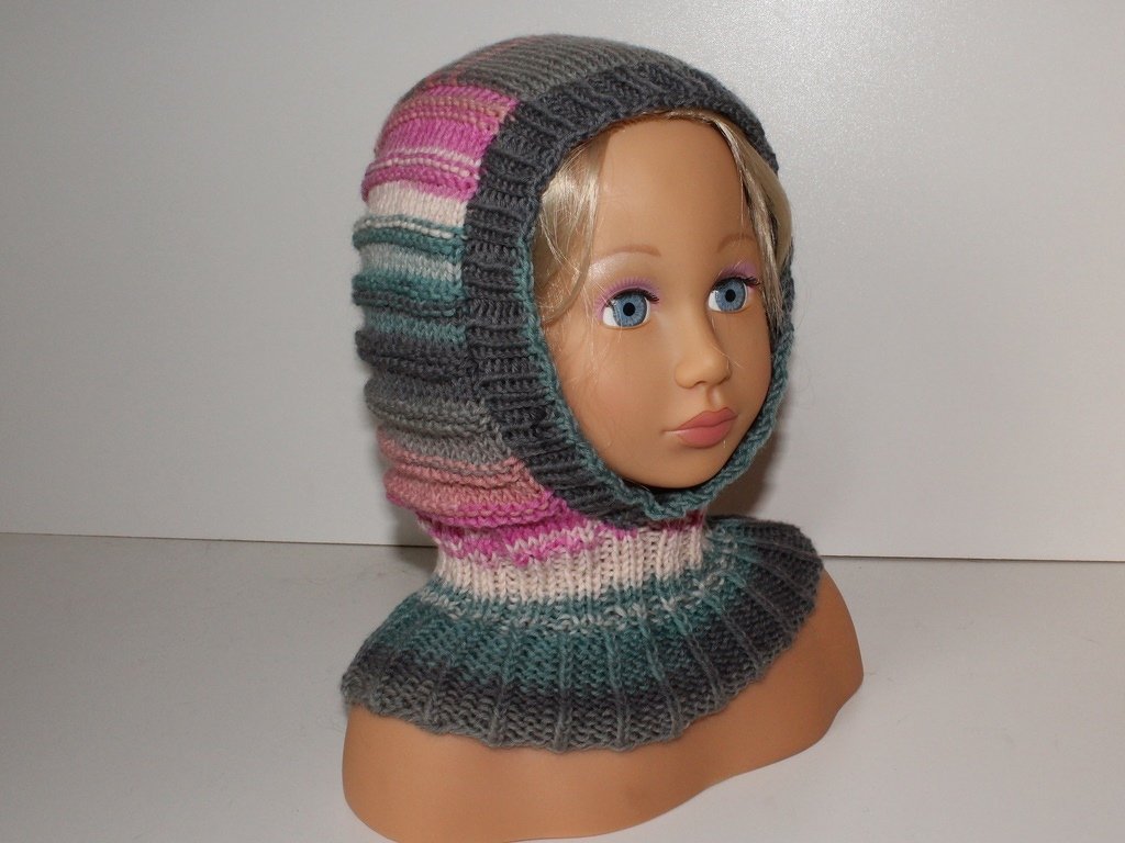 Strickanleitung Schalmütze / Schlupfmütze ca. 2 - 4 Jahre, unisex - Bild 2