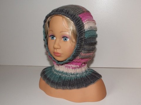 Strickanleitung Schalmütze / Schlupfmütze ca. 2 - 4 Jahre, unisex