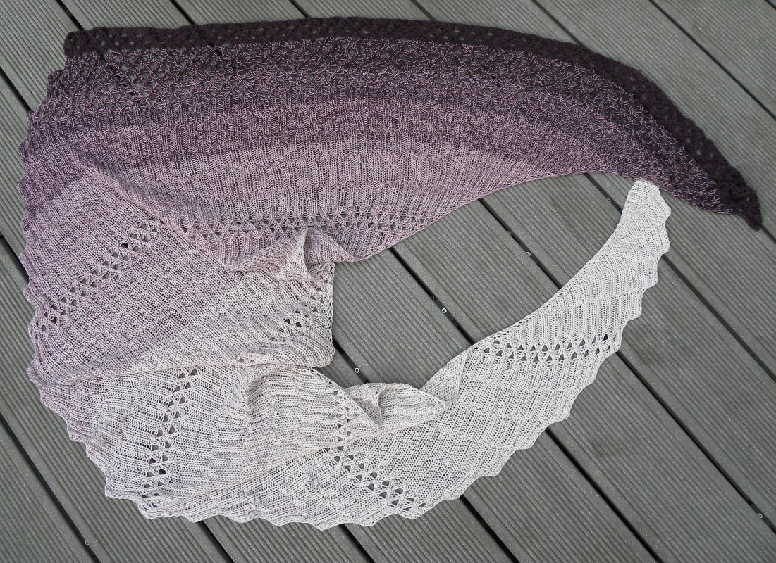 Tuch "Team-Player" mit 1 Woolly Hugs BOBBEL-COTTON stricken - Bild 5