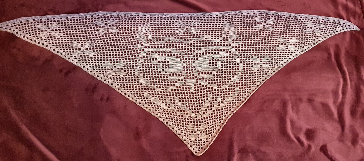 Motivtuch "SchneeEule" für Kinder, Dreieckstuch, Häkelanleitung