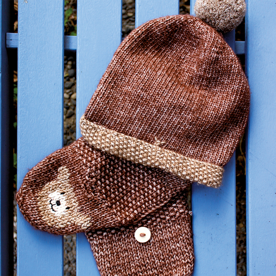 Schal Bär für Kinder (an jedes Größe anpassbar) - Strickanleitung für Anfänger