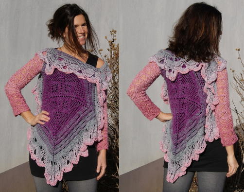 Häkel-Tunika Magnolie (Universalgröße)