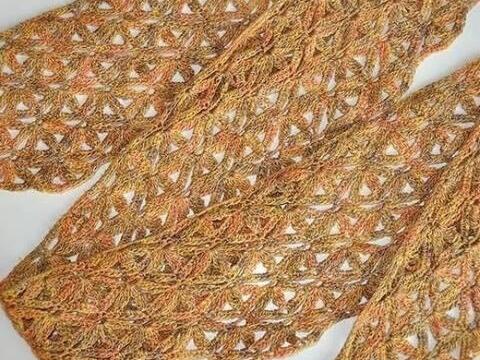 Häkelanleitung * Dreieckstuch & Schrägschal “Eldorado”